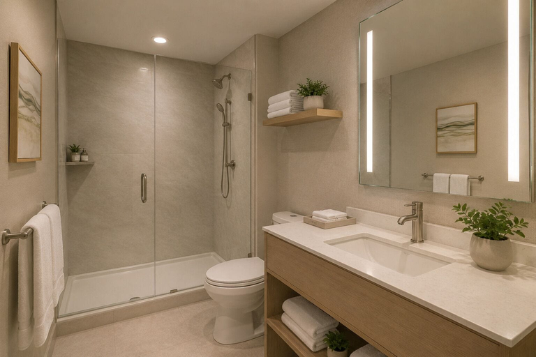Bathroom, Cityscape Elite Suites, Toronto