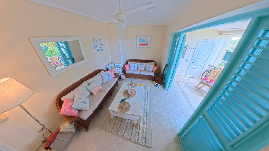 Living area, 2BR Beachfront Apt Las Terrenas - La Dolce Vita 9, Las Terrenas