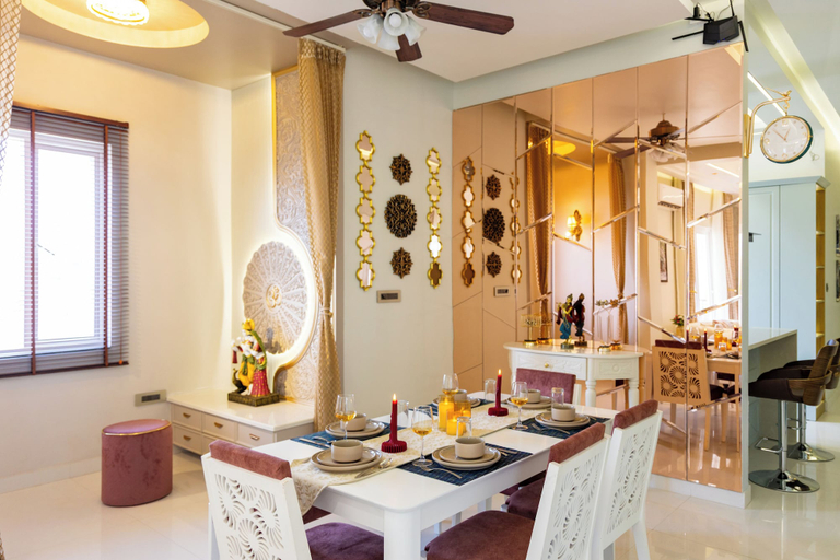 Dining 3, Alaya Stays Kalyan Mansion Cosmos 3BHK, Dehradun