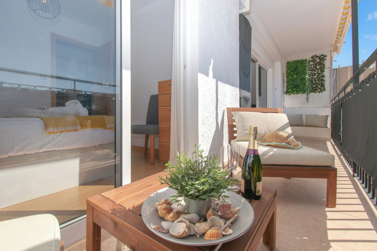 Terrace/patio, Cambural Beach Apartment, Málaga