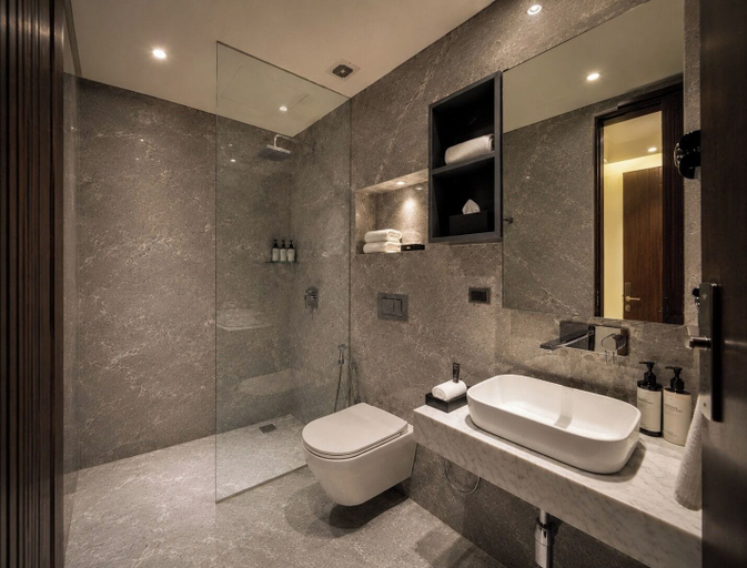 Bathroom, Lime tree Hotels & Banquet Jal mahal Jaipur, Jaipur