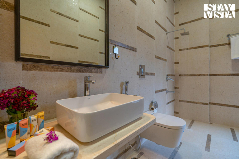 Bathroom 3, StayVista at Sage Scenery, Udaipur