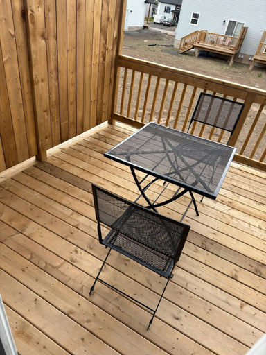 Outdoor dining, Spacious 4BR Home Near YQM With Patio and Free Parking, Westmorland