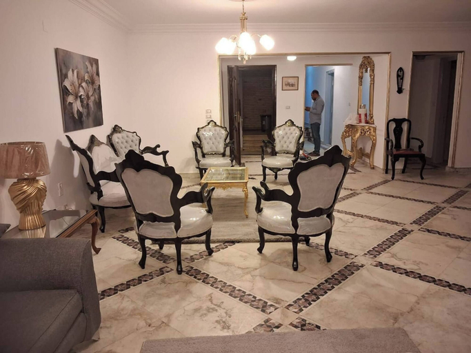 Dining room 5, Spacious 3-bedroom Apartment in Central Cairo With City View, Nasr City 1