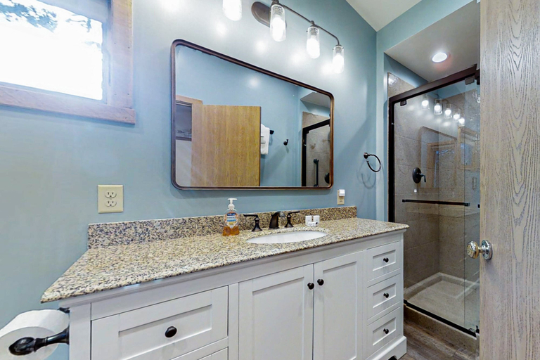 Bathroom 2, Inviting Cabin With Stellar Panoramic Rocky Mountain Views, Larimer