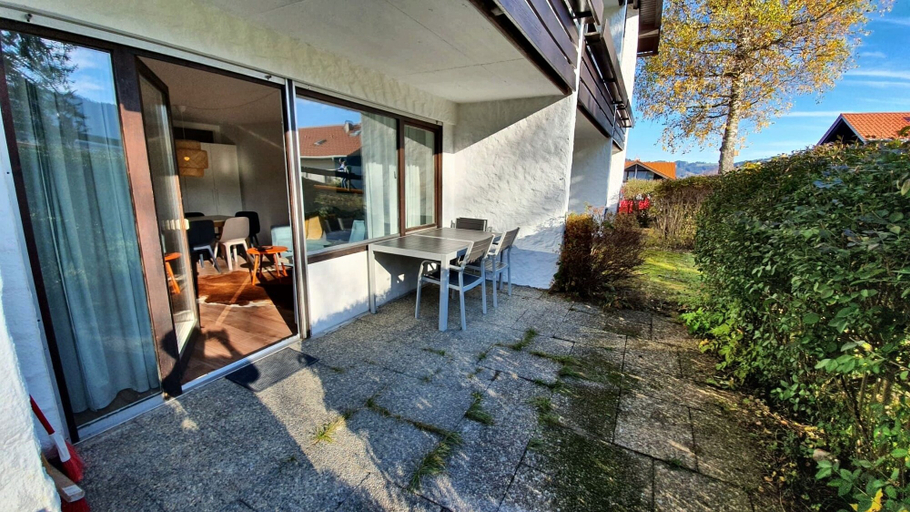Outdoor dining, Fewo "schneerose", Oberstaufen-steibis, Oberallgäu