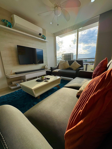 Living area 4, Apto Moderno 3 Hab-Agua 24-7-Central-AC, Restrepo