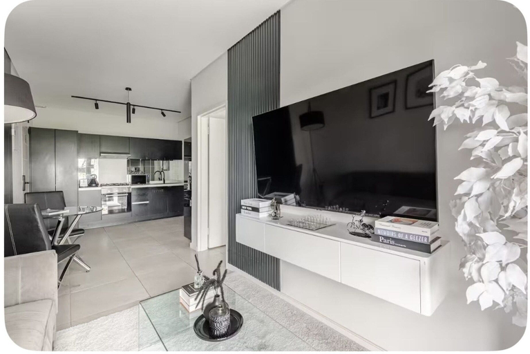 Living area 2, Calm & Connected Skyline Views Melrose Sandton, City of Johannesburg