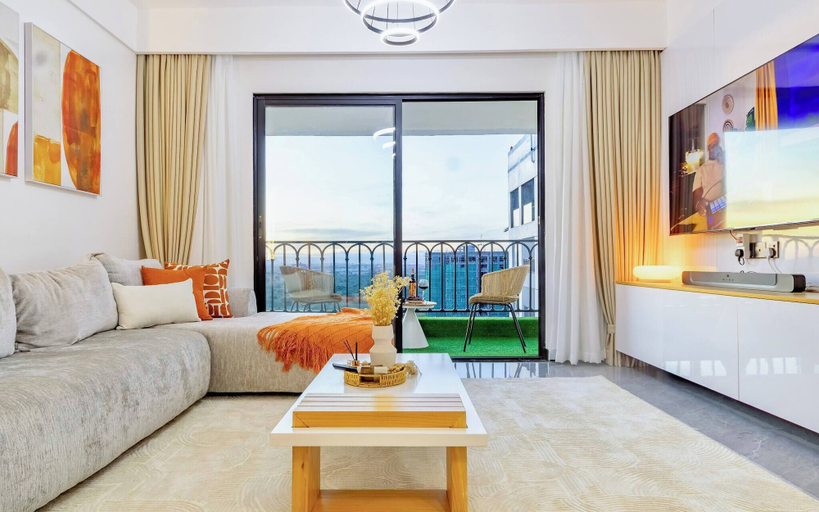 Living area 2, Serene 1-bedroom Apartment With National Park Views, Langata