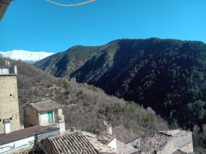 View from property 4, Charming Mountain Retreat in Pacentro, Italy, L'Aquila