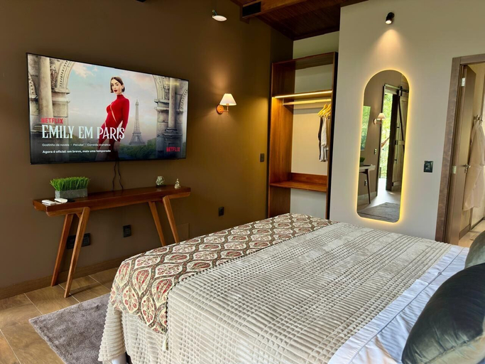 Bedroom, Euro Eco Lodges - Cabanas Românticas, Rio dos Cedros