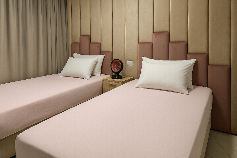 Bedroom 5, Beachfront Chalet in Porto Said With Pool, Al-Manasrah
