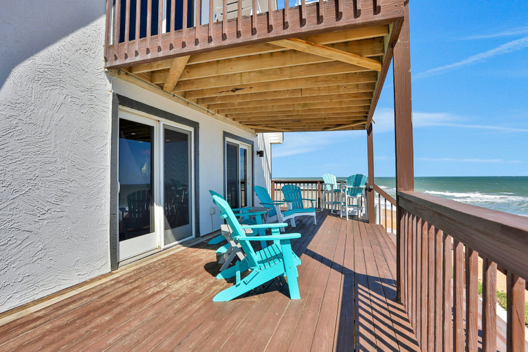 View from room 4, Dog-friendly Beachfront Home With Beach Access, Deck, Fireplace, W/d, AC, Flagler