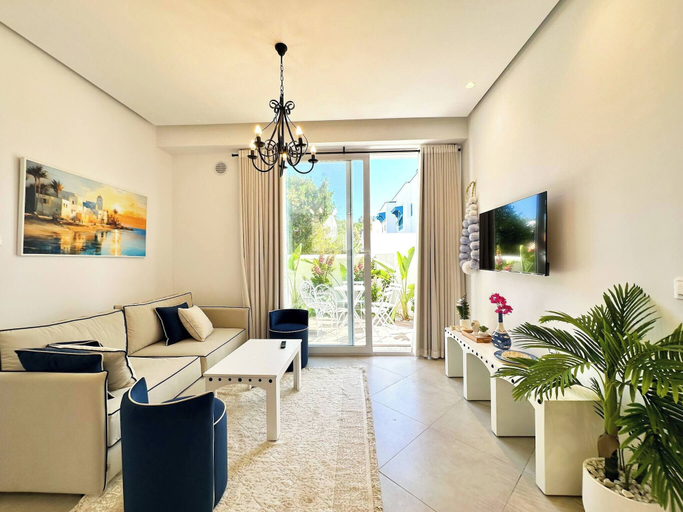 Living area 2, Appartement Yasmina 1 Bedroom, Carthage