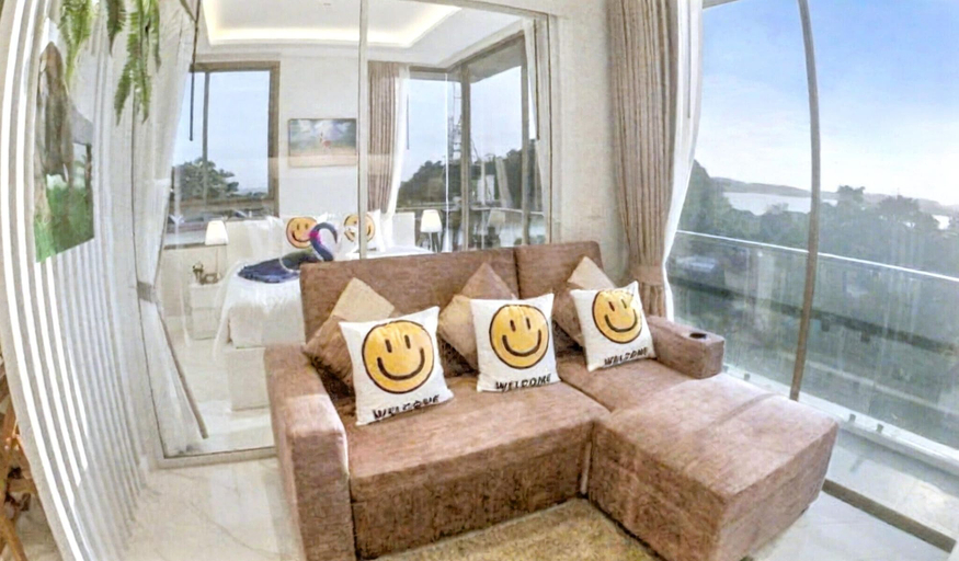 Living room 2, Rocco 513 - Corner 1 Bedroom Serviced Apartment With Seaview, Mueang Krabi