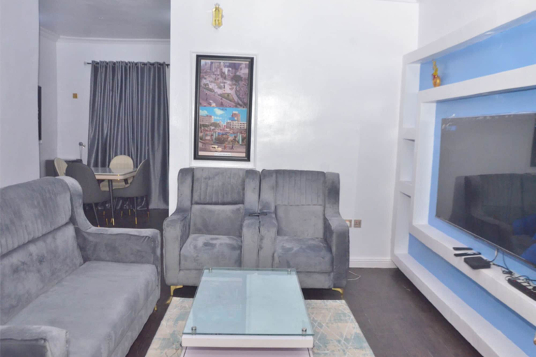 Living room, Luxurious 3-bedroom Apartment in Alimosho, Lagos, Alimosho