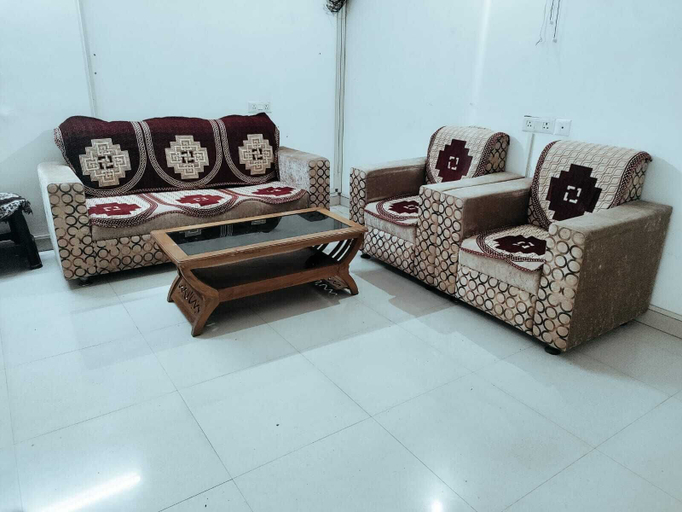 Living room, Spacious Peaceful Apartment for Two Families in Lucknow, Lucknow