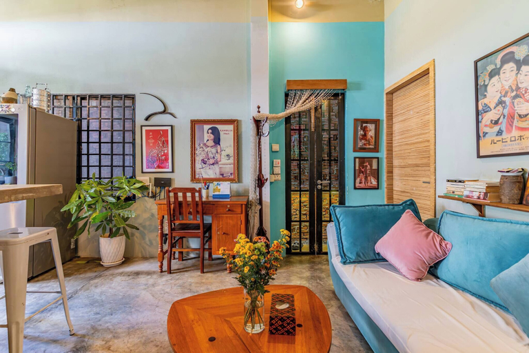 Living room 4, Sarai Room a Cozy Urban Hideaway With Green Balcony, Phnom Penh