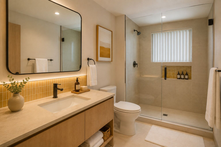 Bathroom, Viora City Hotel, Toronto