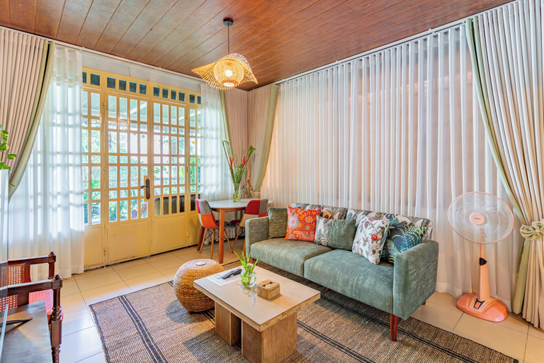Living area 2, Cozy 1990s Khmer Style Flat in Heart of Tonle Bassac, Phnom Penh