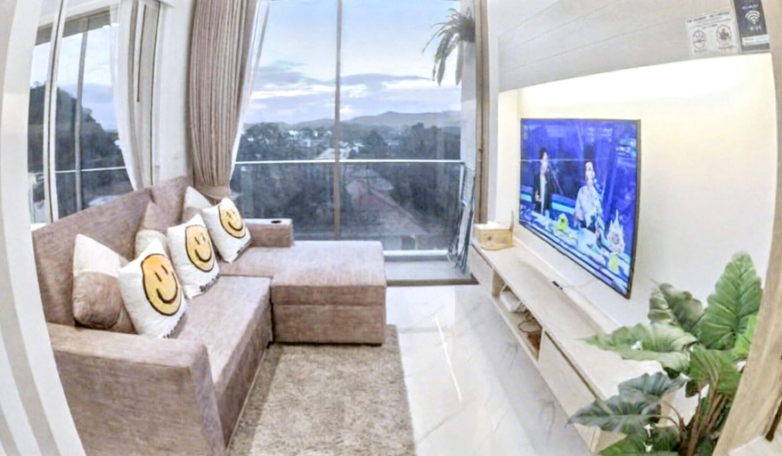 Living room 4, Rocco 513 - Corner 1 Bedroom Serviced Apartment With Seaview, Mueang Krabi