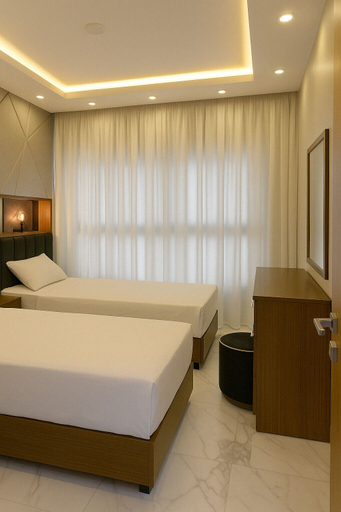 Bedroom 2, Luxurious Chalet with Pool View Porto Said Resort, Al-Manasrah