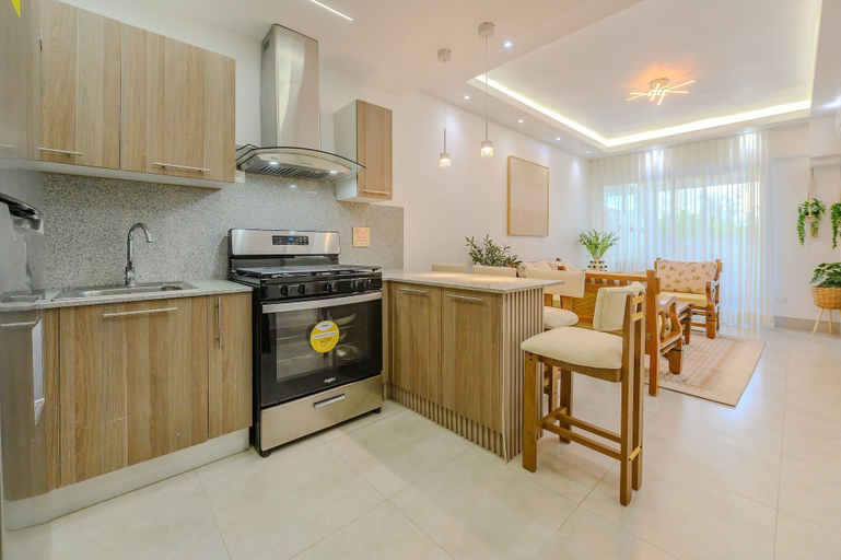 Private kitchen 4, Oasis de Comfort a Pasos del Mar, Boca Chica