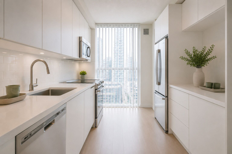 Private kitchen, CityCore Peter Stay, Toronto