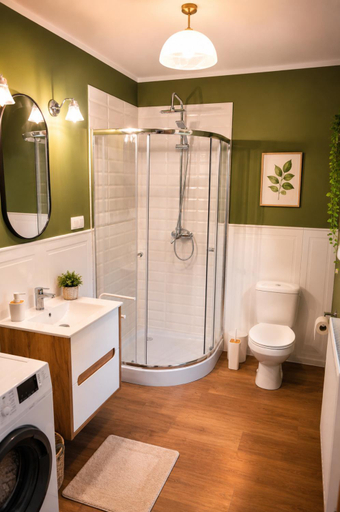 Bathroom 1, Apartament Stara Lesniczowka, Chojnice