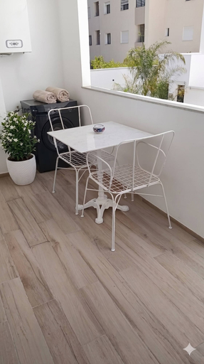 Outdoor dining, Luxurious Apartment in La Soukra Comfort Meets Convenience, Bouhaira