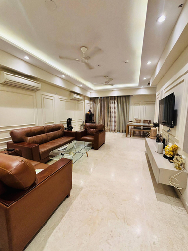 Living area, Luxurious 2-bedroom Apartment With Shared Pool in Gurugram, Gurgaon