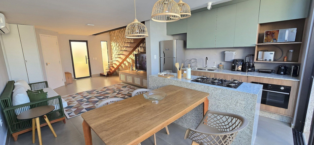 Private kitchen 4, Casa Duplex no Condominio Bella Arte, Aquiraz