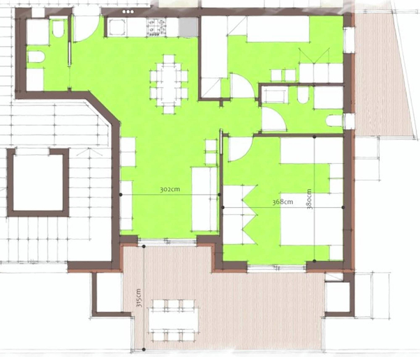Floor plan, Spacious Accommodation With Terrace, Venezia
