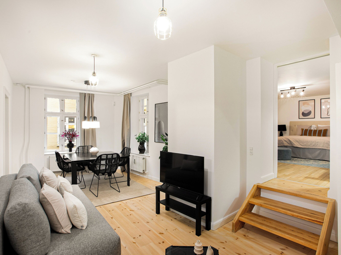 Living room 2, Tivoli 1- Lovely 2-bdr Apt Near Tivoli, Copenhagen
