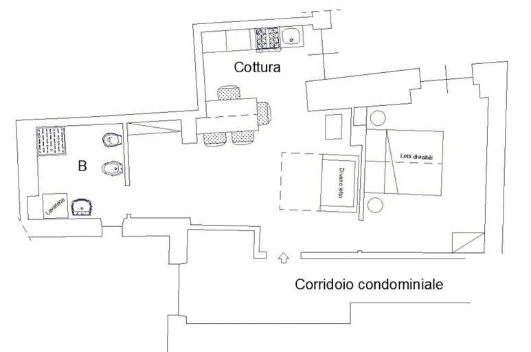 Floor plan, Martino Codice Citra 010 025-lt0801, Genova
