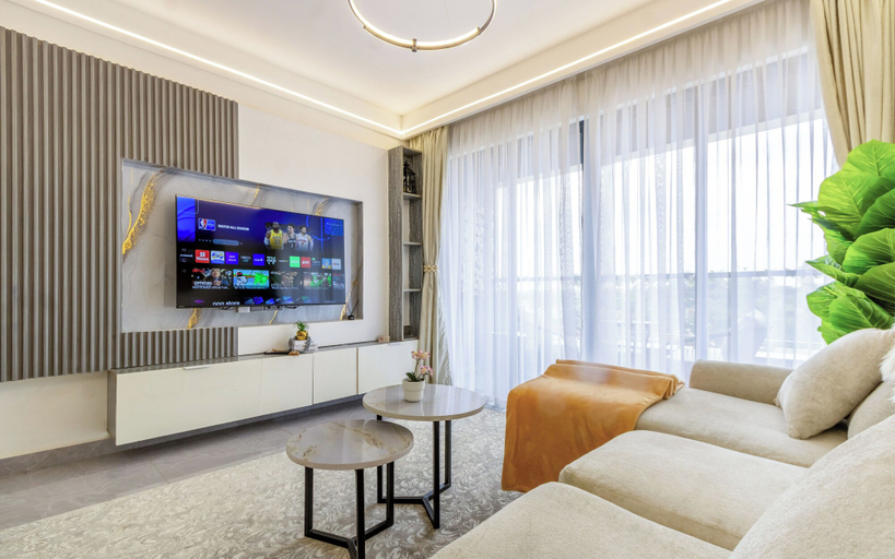 Living room 4, Cozy 1-bedroom Apartment With Modern Amenities in Nairobi, Kibra