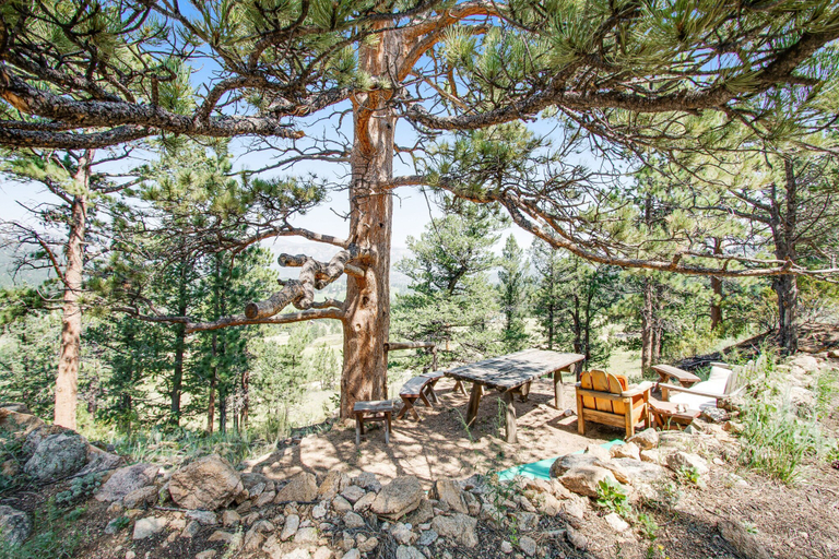 Outdoor dining 2, Cabin on 7 Acres With Glorious Mountain Views & Wood Fireplace, Larimer