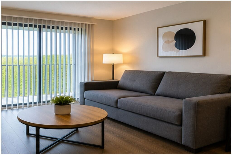 Living area, Veyra Grand Suites, Toronto