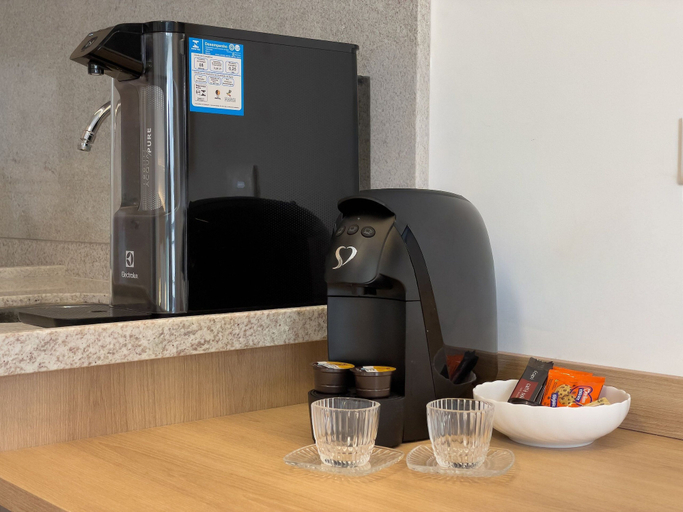 Coffee and/or coffee maker 3, 28m² 2 People Pool Gym, São Paulo