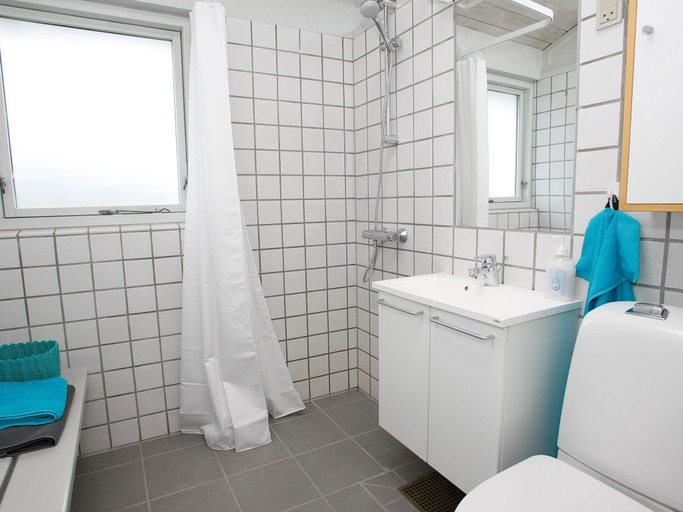 Bathroom, 6 person holiday park home in Hanstholm, Thisted