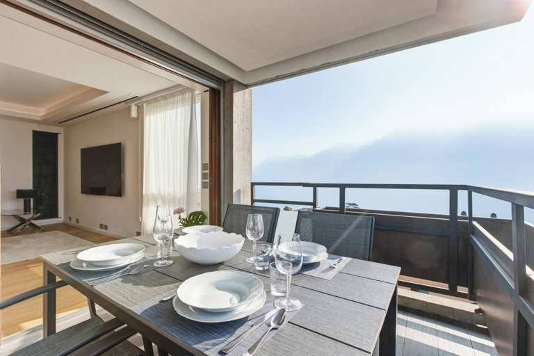 Balcony 2, Generoso Luxury Lake View Suite in Lugano, Lugano