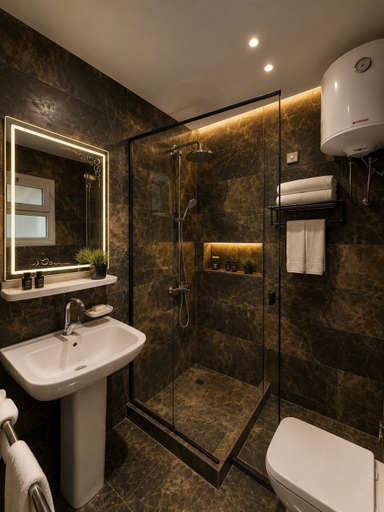 Bathroom 5, Gardenia Pyramids View Inn - Rooftop, Al-Ahram