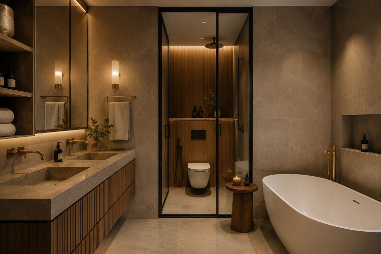 Bathroom, Sunset aparts, Tbilisi
