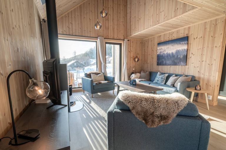Living area 4, Cabin at Norefjell ski Resort, Nice View, Krødsherad