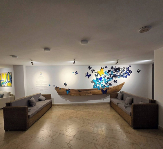 Living room 2, Ocean View and Direct Beach in Pozos Colorados, Santa Marta (Dist. Esp.)