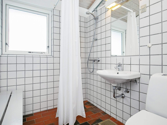 Bathroom, 6 person holiday park home in Hanstholm, Thisted