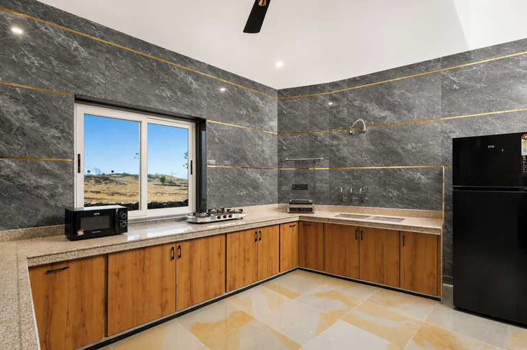 Private kitchen 2, Alaya Stays The monolith 4 BHK Villa, Udaipur