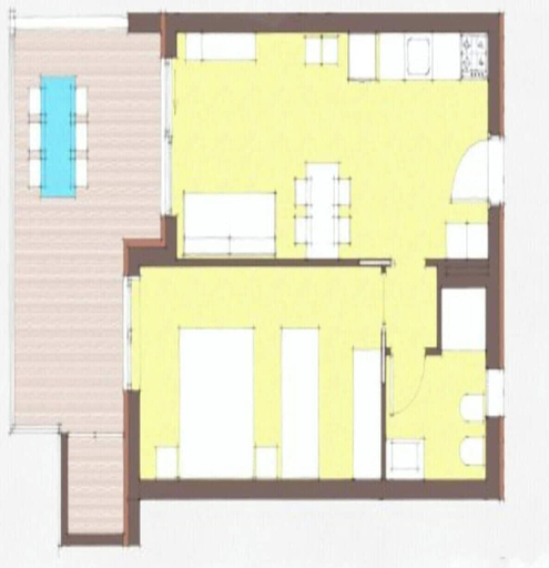 Floor plan, Contemporary Home Featuring a Rooftop Pool, Venezia