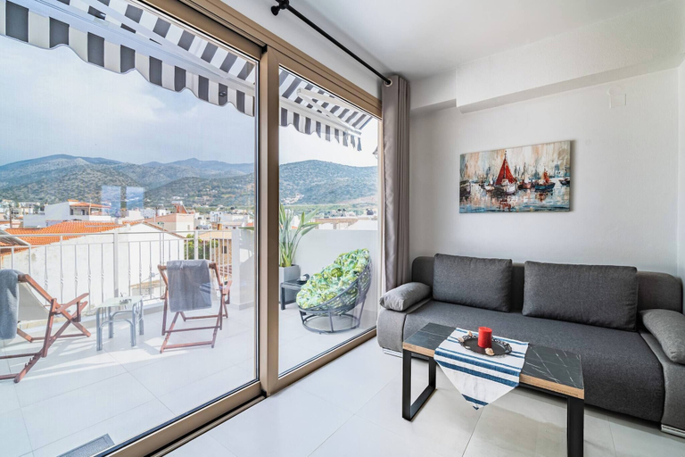 Living area 4, Napoleon Navy Suite 1bd 1ba, Crete