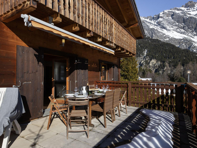 Balcony/terrace 3, Chalet Orchidee by Interhome, Conthey